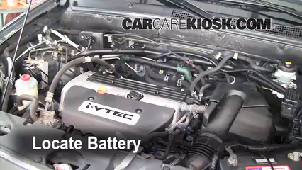 2006 Honda CR-V SE 2.4L 4 Cyl. Battery Replace